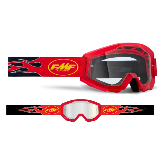 Gafas FMF Powercore Google Flame Red...
