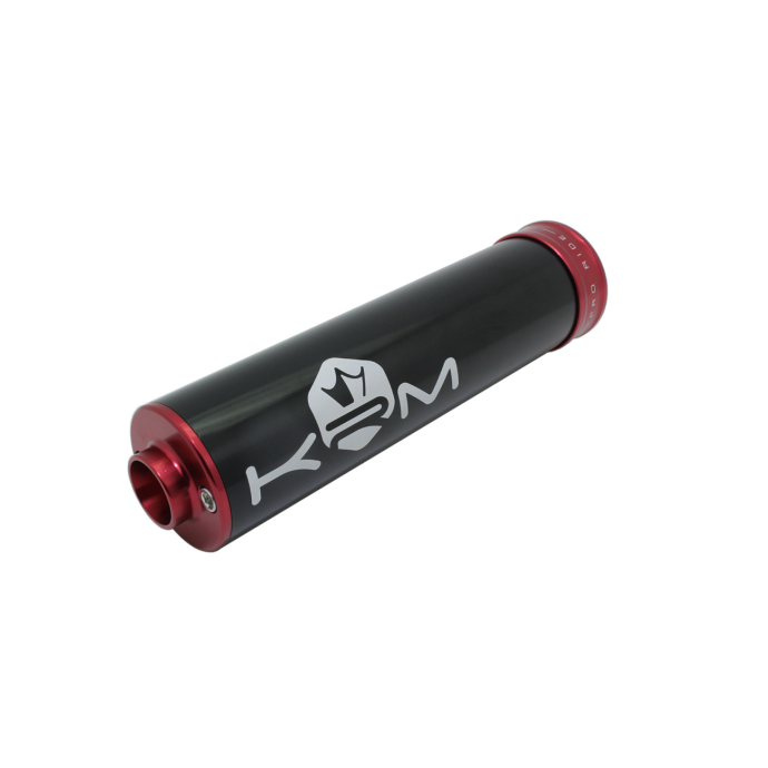 Silenciador KRM 90-110cc Aluminio Rojo